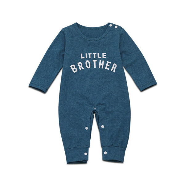 Male Alphabet Long Sleeved Romper Newborn Baby Jumpsuit Female Baby Casual Romper - Image 4