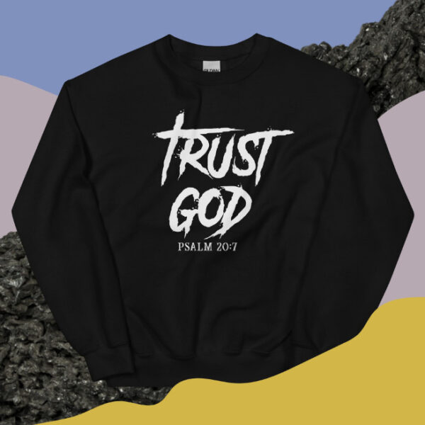 European And American Letters Believe In God Round Neck Pullover - Image 3