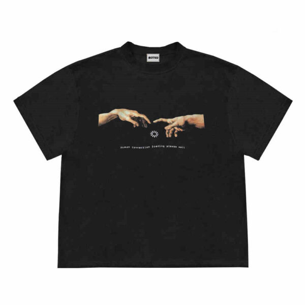Men's American Retro Minimalist Printed Short Sleeved Shirt - Image 3