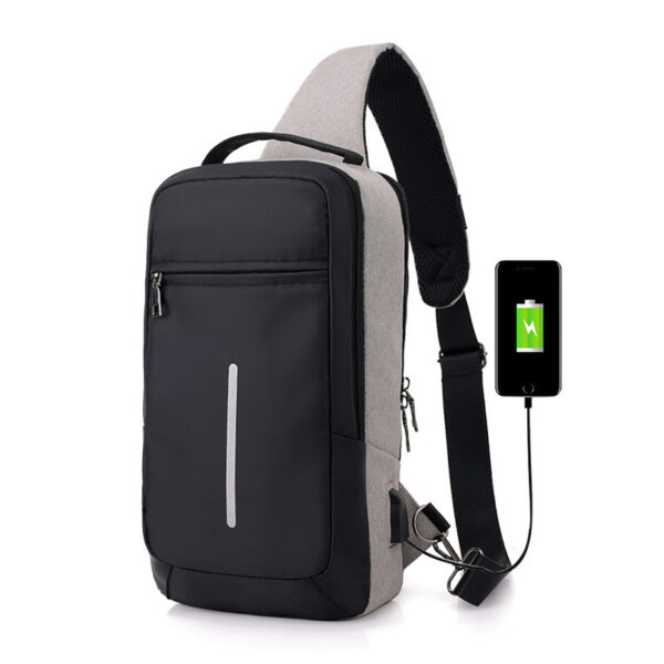 Anti-theft USB charging chest bag with you - Image 8