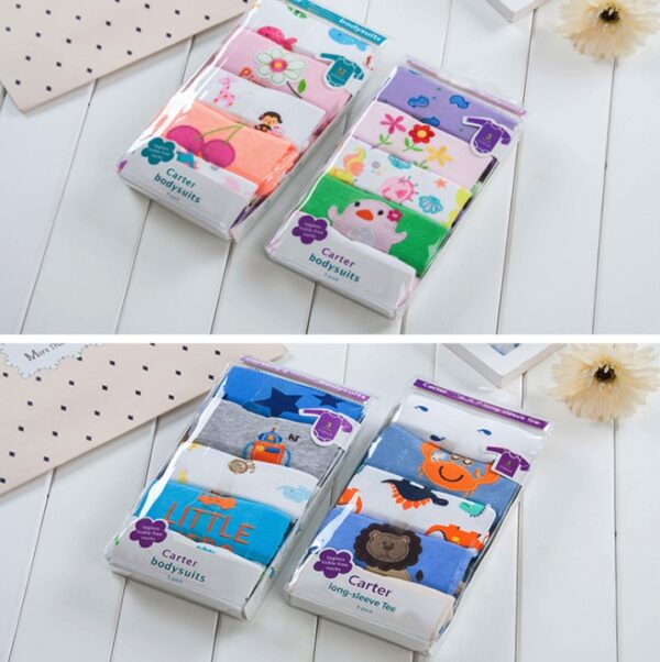 Long-sleeved triangle robe baby onesies cotton romper bag fart clothes baby children's clothing autumn - Image 2