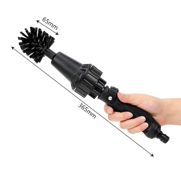 Water-driven Rotary Cleaning Brush Wash Hand-held Water Spray Brush - Image 4