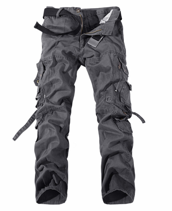 Men's Multi-pocket Cargo Pants Washed Hot Sale Cargo Pants - Image 6