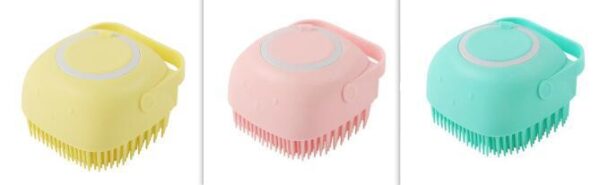 Silicone Dog Bath Massage Gloves Brush Pet Cat Bathroom Cleaning Tool Comb Brush For Dog Can Pour Shampoo Dog Grooming Supplies - Image 3