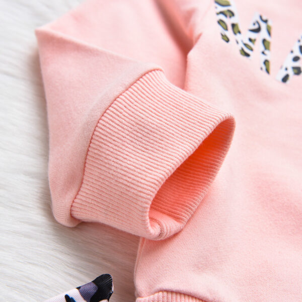 Baby Girl Pink Leopard Patterned Pants - Image 3