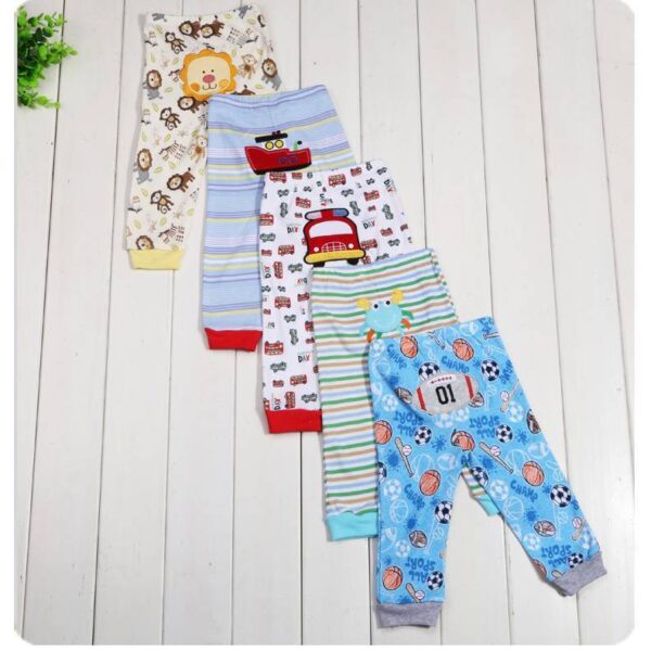 Cartoon print children's leggings 5 pieces - Image 6