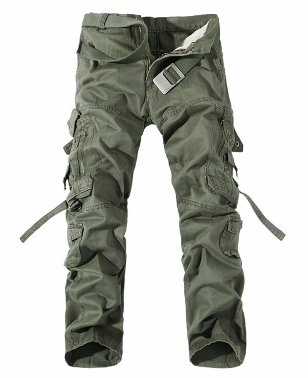 Men's Multi-pocket Cargo Pants Washed Hot Sale Cargo Pants - Image 5