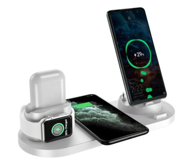 Wireless Charger For IPhone Fast Charger For Phone Fast Charging Pad For Phone Watch 6 In 1 Charging Dock Station - Image 7