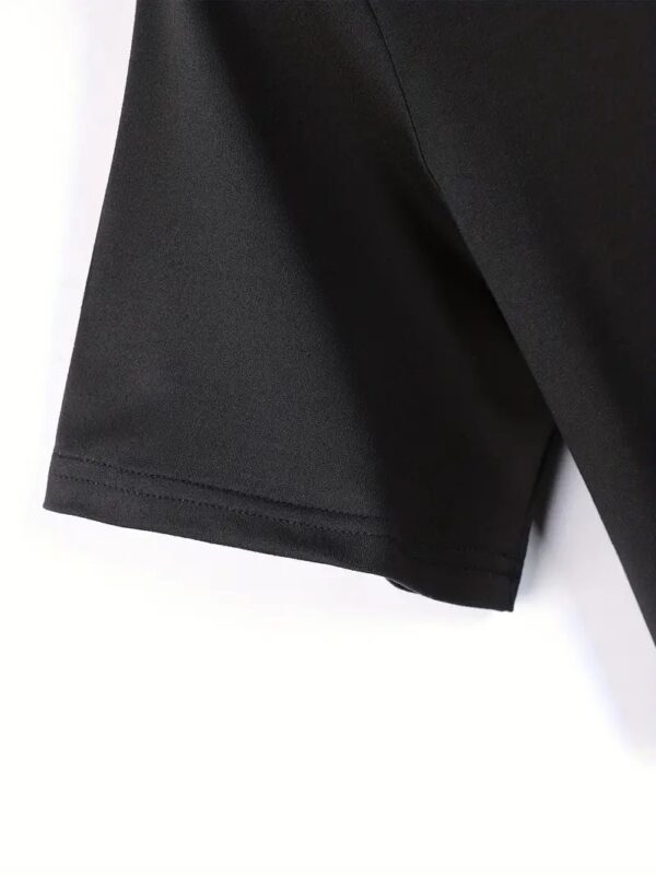 Cigarette Lighter Black Cotton Short Sleeve - Image 6