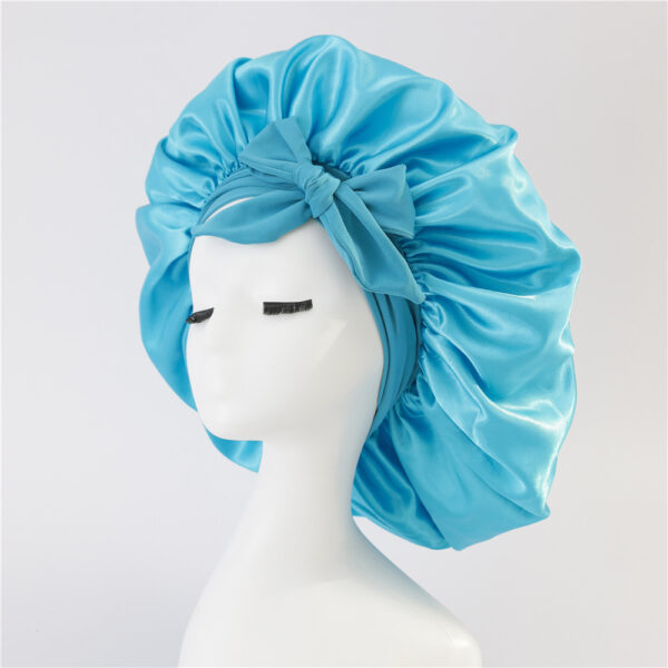 New Silk Bonnet For Sleeping Women Satin Bonnet Hair Bonnet Night Sleep Cap Scarf Wrap For Curly Hair With Tie Band For Curly Hair - Image 4