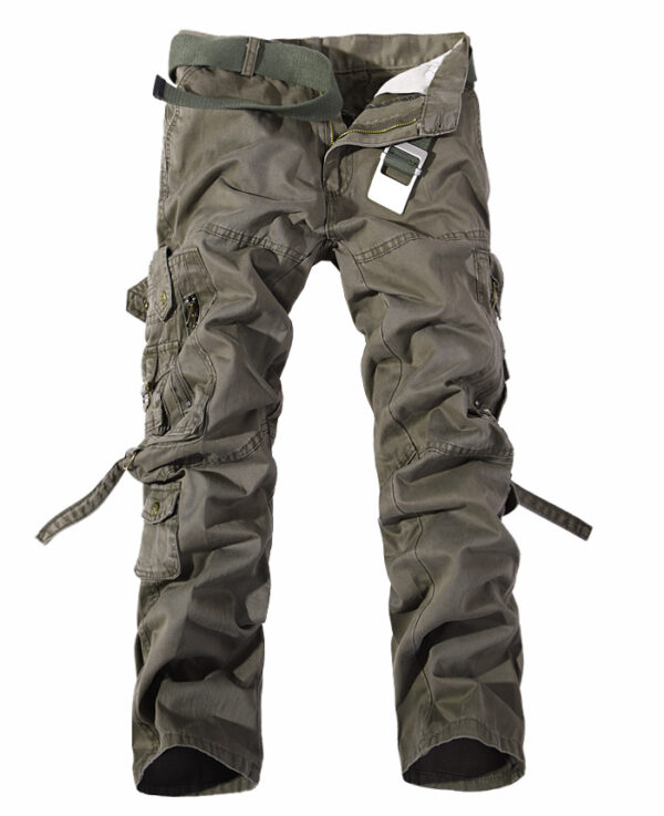 Men's Multi-pocket Cargo Pants Washed Hot Sale Cargo Pants - Image 2