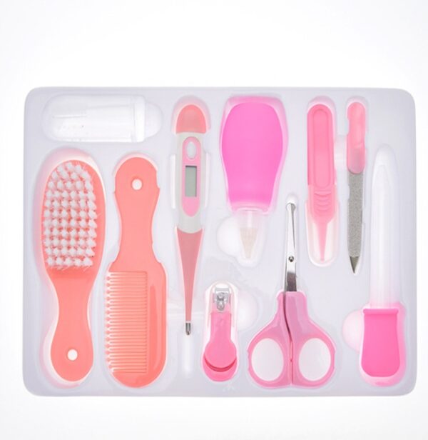 Maternal and Infant Thermometer Feeding Nasal Nasal Care 10 Piece Set Baby Manicure Clamp Nail Clipper Set - Image 5