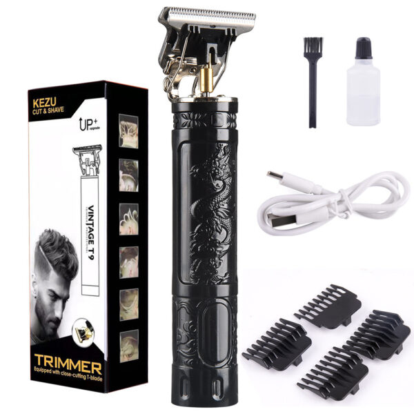 Hair Clipper Oil Head Carved Electric Hair Cutter Household Charging - Image 6